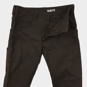 1620 Workwear Mens Slim Fit Cordura Canvas Work Pants Brown Size 30 Made in USA
